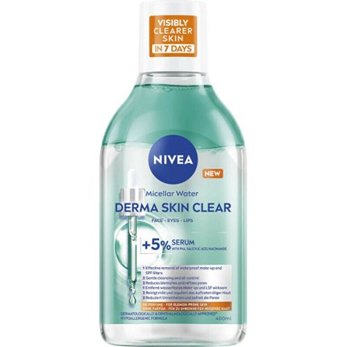 Nivea dvouf�zov� micel�rn� voda Derma Skin Clear 400 ml Nivea dvouf�zov� micel�rn� voda Derma Skin Clear 400 ml